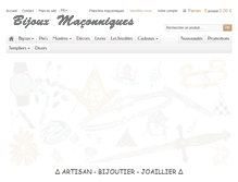 Tablet Screenshot of bijouxmaconniques.com